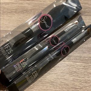 Face brush F25; small angle E65; eye shading E55